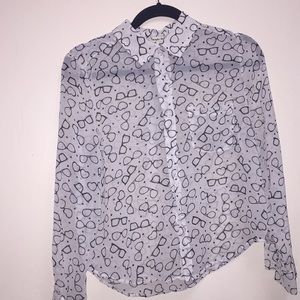 Cute glasses top 👓